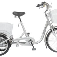 防災サイクル パンクしない三輪自転車 エアロトライク AT-200-TC シングルギア 空気入れ不要 ノンパンク仕様