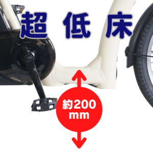 地上高約200mmの超低床フレーム